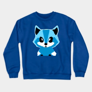 Colorful Cartoon Raccoon Kit aka Baby Trash Panda (MD23Ani001b) Crewneck Sweatshirt